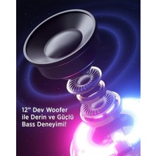 Magsafe Uyumlu Rgb Işıklı Kablosuz Hoparlör | Güçlü Ses Çıkışı, Telefon Standı Özelliği, Taşınabilir Bluetooth Hoparlör ile Eğlencen Her Yerde Seninle!