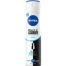 Kadın Sprey Deodorant & Invisible Pure 72 Saat Anti-Perspirant Koruma, 150 ml