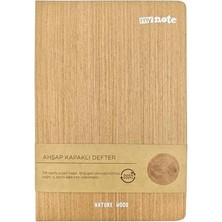 14X21 Spiralli Bambu Kapak Defter