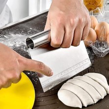 Çelik Hamur Kesici,metal Hamur Sıyrıcı,pasta Sıyırma Aparatı,hamur Dilimleyici,pasta ve Pastacılık Için Çelik Şekillendirici ve Hamur Porsiyonlayıcı