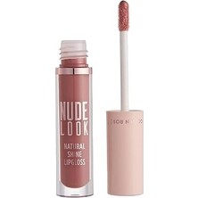 Nude Look Natural Lipgloss No: 04 Peachy Nude - Doğal Parlak Dudak Parlatıcısı