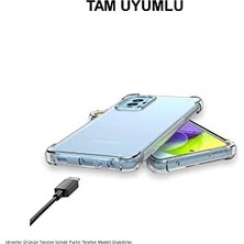 Oppo A74 ile Uyumlu Kapak Köşe Korumalı Airbag Antishock Şeffaf Silikon Kılıf