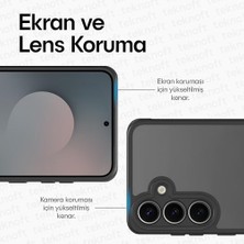 Galaxy S25 Fe Için Basic Serisi Yükseltilmiş Lens Çerçeveli Ultra Güçlü Darbeye Dayanıklı Yumuşak Silikon Mat Kılıf