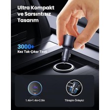 63W 2 Portlu Araç Içi Şarj Cihazı Çakmaklık Adaptörü, 35023