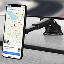 Uzayabilen Vantuzlu Cep Araç Telefon Tutucu Oto Araba Içi Telefon Tutacağı 360 Mıknatıslı Vantuzlu Torpido Cama Yapışan Tutucu,