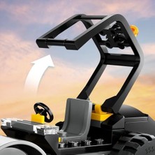 City Yol Silindiri 60401 – 5 Yaş ve Üzeri Kız ve Erkek Çocuklar Için Doğum Günü Hediyesi Fikri, Kürekli ve Baretli Inşaat Işçisi Minifigürü Içeren Yaratıcı Oyuncak Yapım Seti (78 Parça)