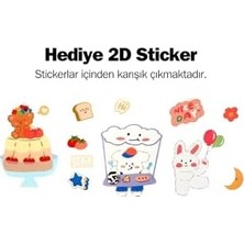 1100ML Pipetli/pipetsiz Kullanım Sevimli Hayvanlar Desenli Kulplu Askılı Tritan Su Matara (Lacivert)