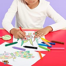 Bıc Plastidecor Elleri Kirletmeyen Üçgen Pastel Boya, 12'li Kutu, Elleri Boyamaz, 30 Aydan Büyük Çocuklar Için Ideal