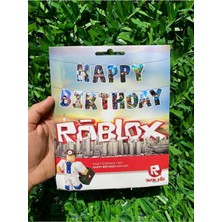 Mfm Roblox Temalı Happy Birthday Banner Yazı