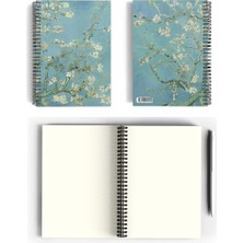 Vincent Van Gogh/almond BLOSSOM,1890 | Spiralli Defter 01 | A5 | Çizgisiz | 100 Sayfa | Sanat