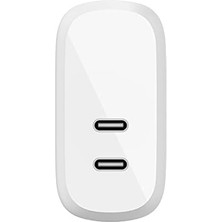 Çift 20W Usb-C Pd Duvar Şarj Cihazı 40W