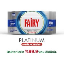 Platinum Antibakteriyel Yüzey Temizlik Havlusu 100 Yaprak | Beyaz Sirke & Karbonat | 48 Saat Temizlik Etkili | Iz Bırakmayan Formül