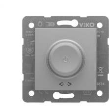Novella/trenda Gümüş Pro Dimmer Rl 20 500W Mekanizma ve Düğme/kapak