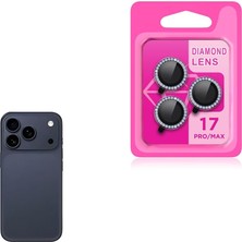 Senon Apple iPhone 17 Pro Için Zore Cl-06 Kamera Lens Koruyucu (Lacivert)