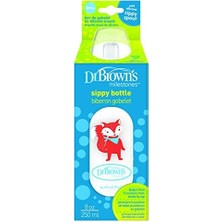 8 OZ/250 ml Pp Dar Ağız + Sippy Biberon Bardak, Tilki, Tekli Paket