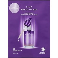Yaşlanma Karşıtı Fermente Içerikli Yaprak Maske Time Revolution Night Repair Ampoule Sheet Mask X5