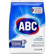 Deterjan Matik Parlak Beyazlar Toz Çamaşır Deterjanı 5,5 kg