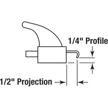 Prime Line Ürünler C 1263 Kelepçe Tip Kapı Motoru, Kısılma, Beyaz