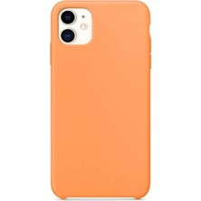 Apple iPhone 11 (6.1'') Için Kılıf Liquid Lansman Silikon Papaya [iphone 11 ile Uyumlu Kılıf - ]