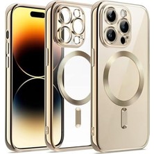 iPhone 16 Pro / 16 Pro Max Çöl Titanyum Kamera Korumalı Kılıf Manyetik Şarj Özellikli Telefon Rengi Ile Aynı Magee Safee ile Uyumlu Kılıf Esnek Darbeye Dayanıklı Hd Korumalı (Iphone 16 Pro Max Çöl)