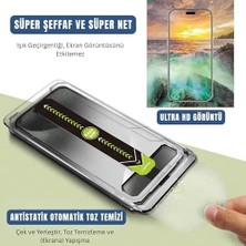 Ehr. iPhone 17 Pro Max ile Uyumlu Darbelere Karşı Maksimum Koruma Sağlayan ve Kolay Uygulama Aparatlı Hiçbir Şekilide Telefonda Toz Bırakmayan Cam (Iphone 17 Pro Max)