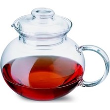 Cam Demlik, Borosilikat Cam, Şeffaf, 1000 Ml, Isıya Dayanıklı, Ergonomik Kulplu, Kapaklı Tasarım