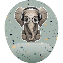 Minik Sevimli Fil Bilek Destekli Mouse Pad