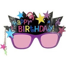 Star Renkli Happy Birthday Gözlüğü 1 Adet