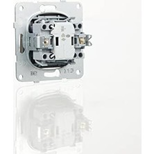 Novella Antrasit Işik Light Mekanizma+Düğme Kapak Çabuk Bağlanti Çarpma Karşıtı Çocuk Korumalı (Çerçevesiz)