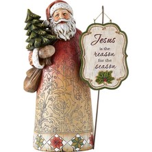 Neşeli Isa Sezonun Nedeni Noel Baba Heykelcikler, Tam Renkli Noel Haberleri Dini Heykel Masa Üstü Dekorasyon, 30 cm