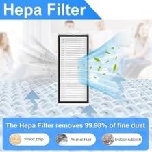 Q5 Max+Plus-Q5 Pro/ Q5 Pro+Plus/ Q8 Max/ Q8 Max+Plus Roborock ile Uyumlu Yan Fırça,hepa Filtre,yüksek Kalite Fiber Mop Paspas Yedek Parça Seti-Beyaz 6 Parça