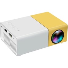 YG300 Plus Mini Projeksiyon Cihazı, 1280X720P Çözünürlük, 80 Ansı Lümen
