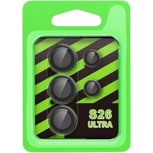 & Aksesuar Iphone/ ile Uyumlu Temperli Cam Kamera Koruma | Alüminyum Alaşım Çerçeveli Lens Kapağı, 9h Sertlik ve Kristal Netlik (10, Siyah, iPhone 16E /17E/14/14 Plus)