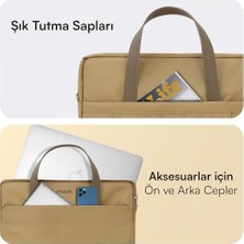 Mack MCE-1513 Nova Eco Çevre Dostu Laptop Çantası, 15.6 Inç Bilgisayar Çantası, Kadın ve Erkek Notebook Çantası, Ykk Fermuarlı Macbook Çantası, Iş ve Evrak Çantası, Camel