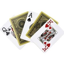 Gold Jumbo Plastik Su Geçirmez Jumbo Blackjack Iskambil Oyun Kağıdı CIN885SR