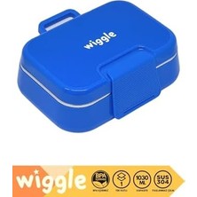 Wiggle  1030ML Lunchbox Tek Katlı 2 Bölmeli Paslanmaz Çelik Sefer Tası Yemek Kutusu
