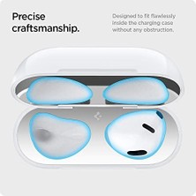 Airpods (3.nesil) ile Uyumlu Kapak Içi Kir / Toz Önleyici Shield (2 Adet) Metal Silver - ASD01986