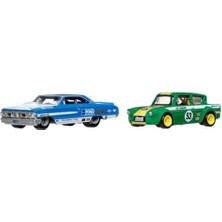 1:64  Premium Car Culture 2'li Paket Ford Custom 64 Galıxıe 500-67 Ford Anglıa Racer HBL96 - JHW50