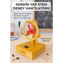 Kendin Yap Stem Deney Vantilatörü - Basit Elektrik Devresi Eğitim Seti (Dayanıklı Plastik Gövde)
