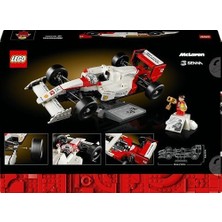 Mclaren Mp4/4 ve Ayrton Senna 10330 - Araç Tutkunu Yetişkinler Için Koleksiyonluk Yaratıcı Model Araba Yapım Seti, Doğum Günü Hediyesi Fikri (693 Parça)