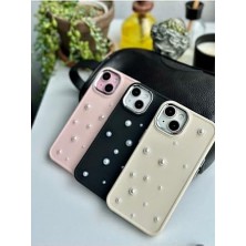 Iphone 13-14 ve 15 Uyumlu 3D Pearl Oyuncak Tasarımlı Esnek Silikon Kılıf - Pembepearl