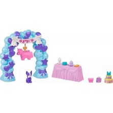 Polly Pocket™ Polly™ Doğum Günü Partisi Paketi Polly Doğum Günü Partisi Paketi, Bebek ve Evcil Hayvan Oyun Seti, Moda ve Yiyecek Temalı Aksesuarlar, Seyahat Oyuncağı JCC33