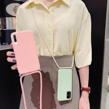 iPhone 15 ile Uyumlu Özel Üretim Ayarlanabilir Ipli Boyun Askılı Silikon Kılıf Kadife Iç Yapılı Viper Boyun Çapraz Taşıma Özellikli Asılabilen Ipli Telefon Kılıfı Siyah
