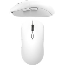 Kablosuz Gaming Mouse 12800 Dpı 3 Modlu Bluetooth 2.4g USB Kablolu 1000Hz Raporlama Hızı 67G Ultra Hafif 6 Tuş 300MAH Şarjlı Ofis Oyuncu Mouse |  NJ07 (Beyaz - NJ07)