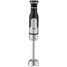 SHB-7512 El Blenderi 1000W Paslanmaz Çelik Gövde Turbo Fonksiyonlu Çok Kademeli Hız Ayarlı Dört Bıçaklı Metal Ayak