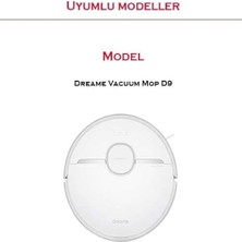 Beyaz Dreame  D9 D9 Max Dreame Bot L10 Dreame L10 Pro 2 Adet 6 Kollu Yan Fırça,1 Adet Ana Fırça,2 Adet Hepa Filtre Yedek Parça Seti Dreame  D9/D9MAX L10/L10 Pro ile Uyumlu