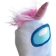 Yume Among Us Unicorn Şapkalı Beyaz Pelüş Figür 30 cm Toys