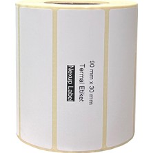 90X30 mm Termal Etiket, Barkod/adres/kargo Termal Etiketleri,  ve Diğer Yazıcılarla Uyumlu