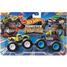 Trucks 1:64 Güçlü Ikili Arabalar Totaled - Crate Danger FYJ64-HWN57