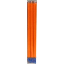Fosforlu Turuncu Çubuk Mum 20 cm 6 Adet